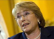 La ex presidenta de Chile Michelle Bachelet. 

