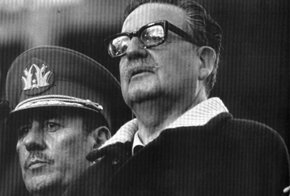 El ex general Prats junto al ex presidente Allende

