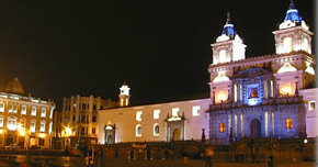 Quito, capital de Ecuador, vista nocturna