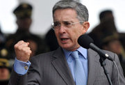 Alvaro Uribe, presidente de Colombia