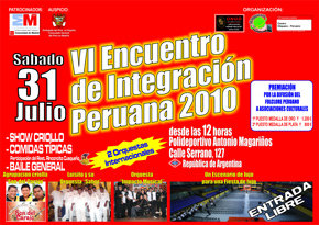 VI Encuentro de integración peruana 2010