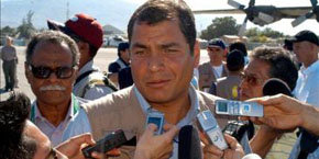 Rafel Correa, presidente de Ecuador