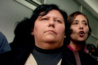 Lorena Pizarro,  presidenta de la Agrupación de Familiares de Detenidos Desaparecidos