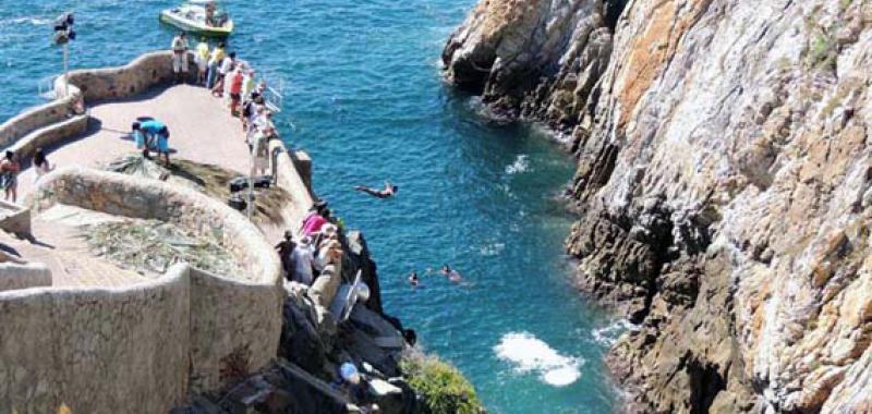 Salto de clavadista, Acapulco